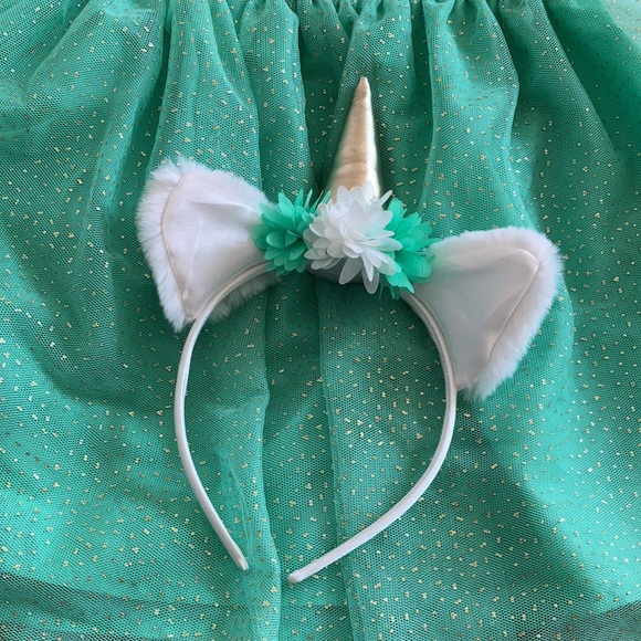 NEW Unicorn Headband Tutu Set - Picture 4 of 5